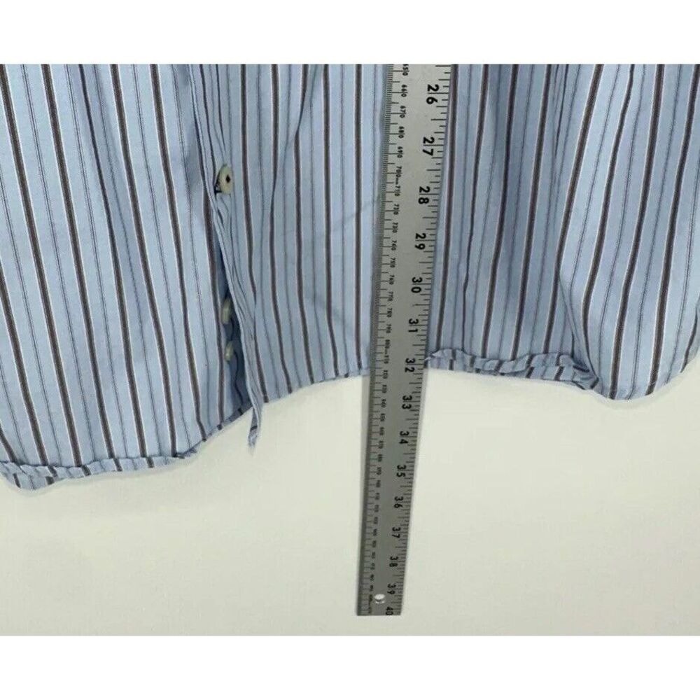 Banana Republic Mens XL Long Sleeve Button Up Cotton Shirt Multicolor Stripes - Picture 7 of 8